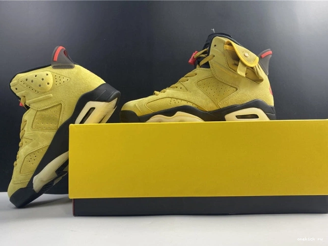 Rep Onekick X TRAVIS YELLOW 6 JORDAN CN1084-300 SCOTT AIR 0817